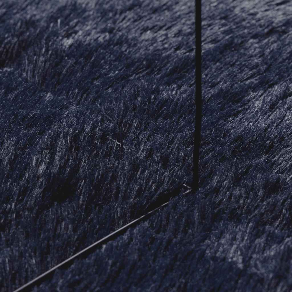 Produktbild för Ryamatta med lång lugg NAVARRA marinblå 240x340 cm polyester