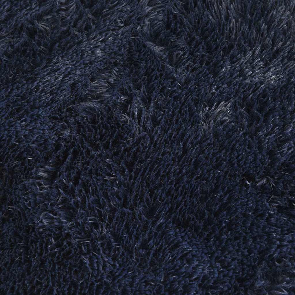 Produktbild för Ryamatta med lång lugg NAVARRA marinblå 240x340 cm polyester