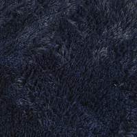Produktbild för Ryamatta med lång lugg NAVARRA marinblå 240x340 cm polyester
