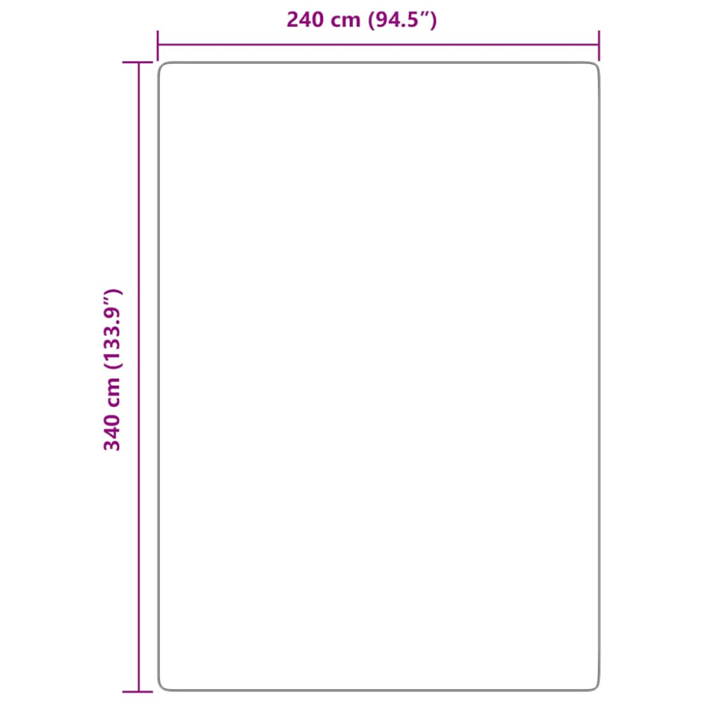 Produktbild för Ryamatta med lång lugg NAVARRA marinblå 240x340 cm polyester