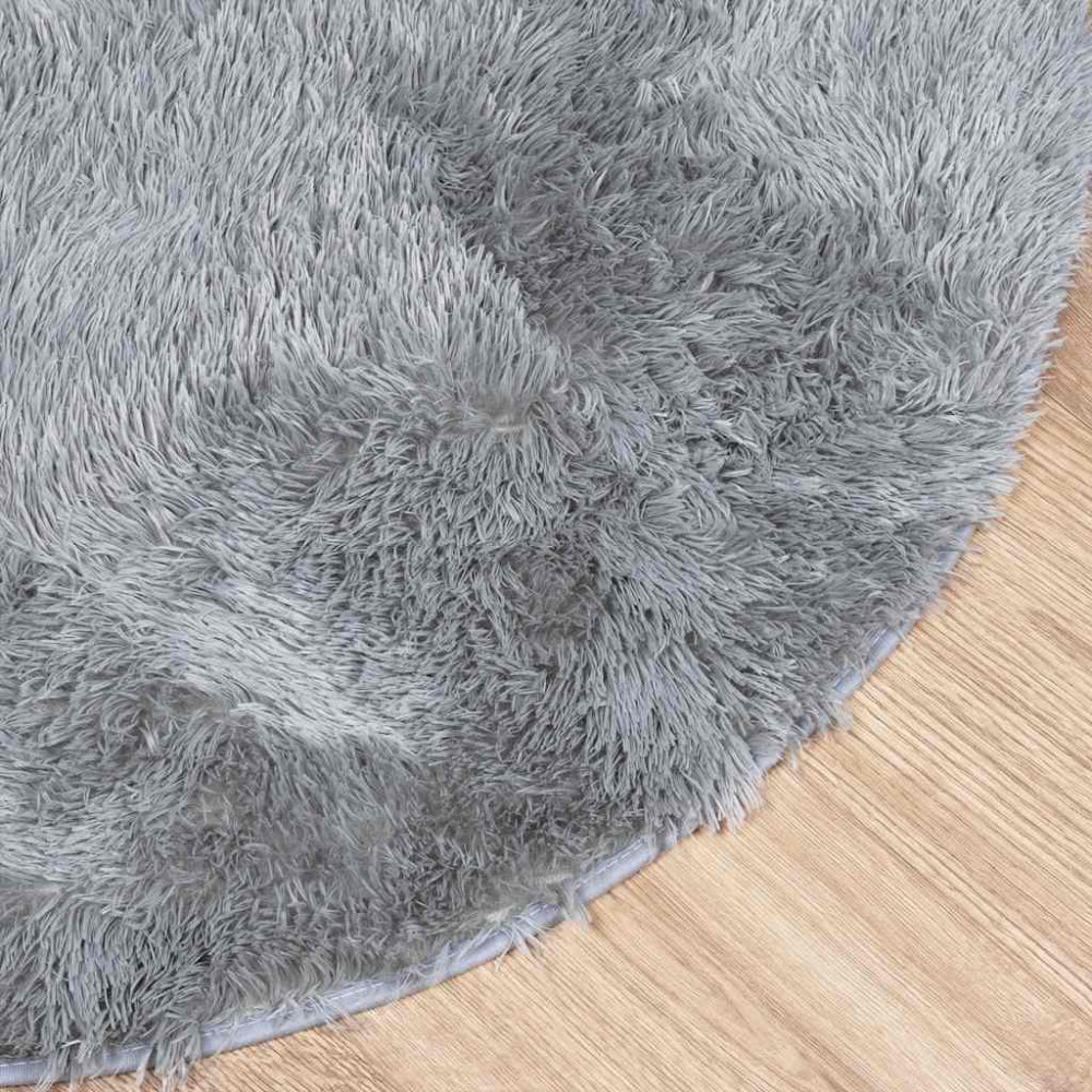 Produktbild för Ryamatta med lång lugg NAVARRA silvergrå 300x200 cm polyester