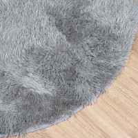 Produktbild för Ryamatta med lång lugg NAVARRA silvergrå 300x200 cm polyester