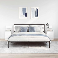 Produktbild för Sängskåp med 2 lådor 2 st vit 38x34x80 cm