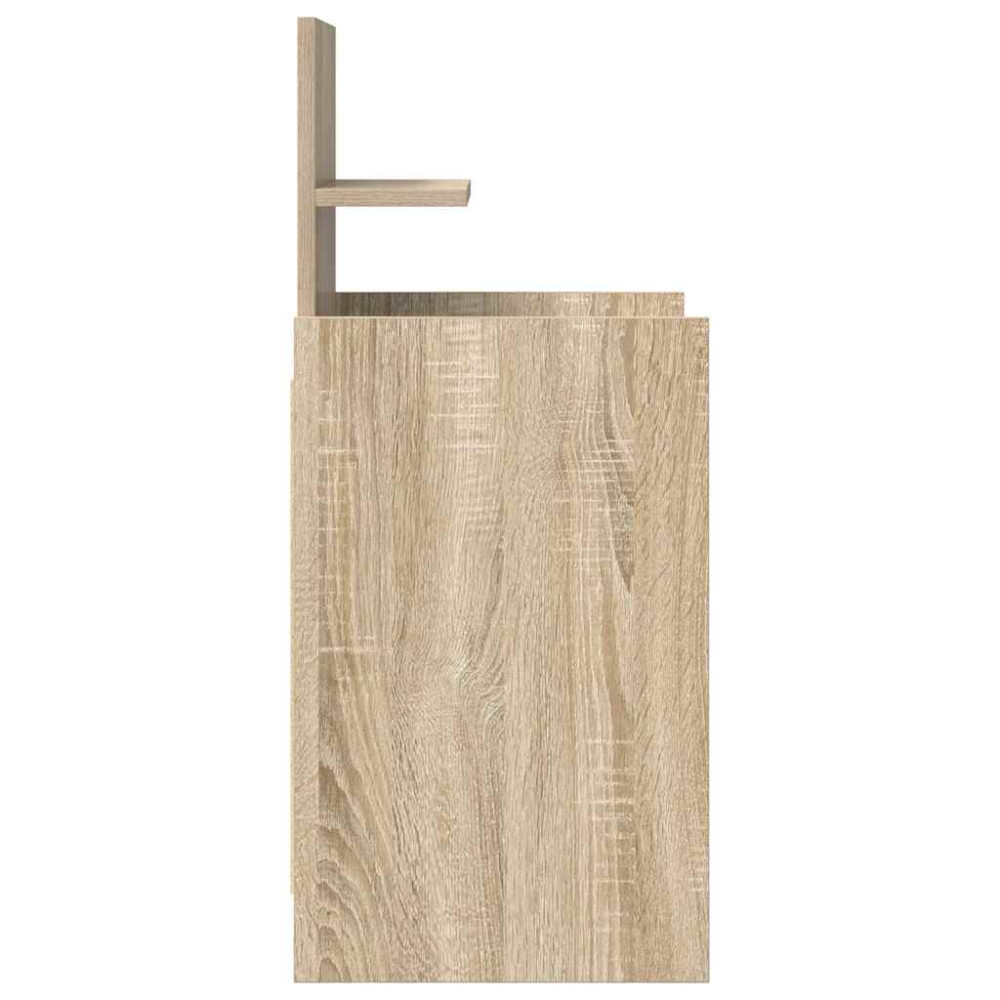 Produktbild för Sängbord med 2 lådor 2 st Sonoma ek 38x34x80 cm