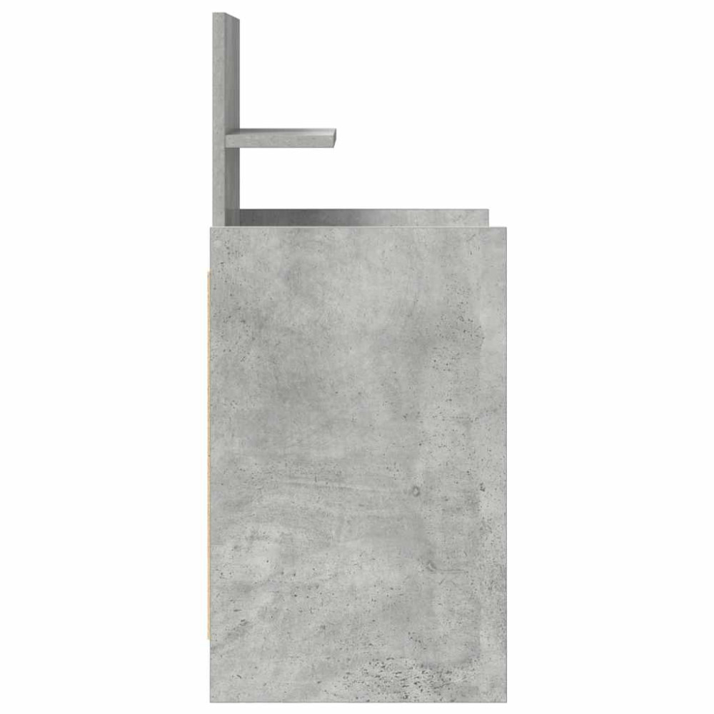 Produktbild för Sängbord med 2 lådor 2 st betonggrå 38x34x80 cm