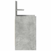 Produktbild för Sängbord med 2 lådor 2 st betonggrå 38x34x80 cm