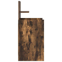 Produktbild för Sängbord med 2 lådor 2 st rökt ek 38x34x80 cm