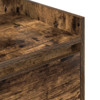 Produktbild för Sängbord med 2 lådor 2 st rökt ek 38x34x80 cm