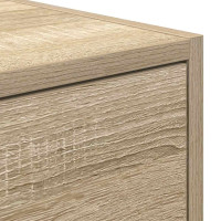 Produktbild för TV-bänkar 2 st Sonoma ek 60x31x25,5 cm konstruerat trä