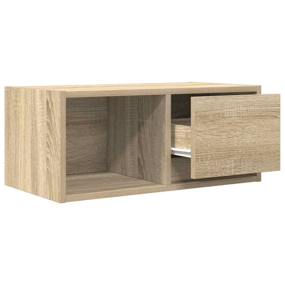 Produktbild för TV-bänkar 2 st Sonoma ek 60x31x25,5 cm konstruerat trä