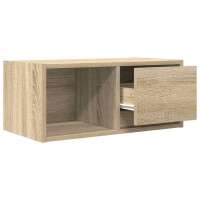 Produktbild för TV-bänkar 2 st Sonoma ek 60x31x25,5 cm konstruerat trä