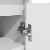 Produktbild för Skoskåp vit 29,5x34x76 cm konstruerat trä