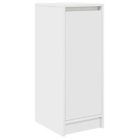 Produktbild för Skoskåp vit 29,5x34x76 cm konstruerat trä