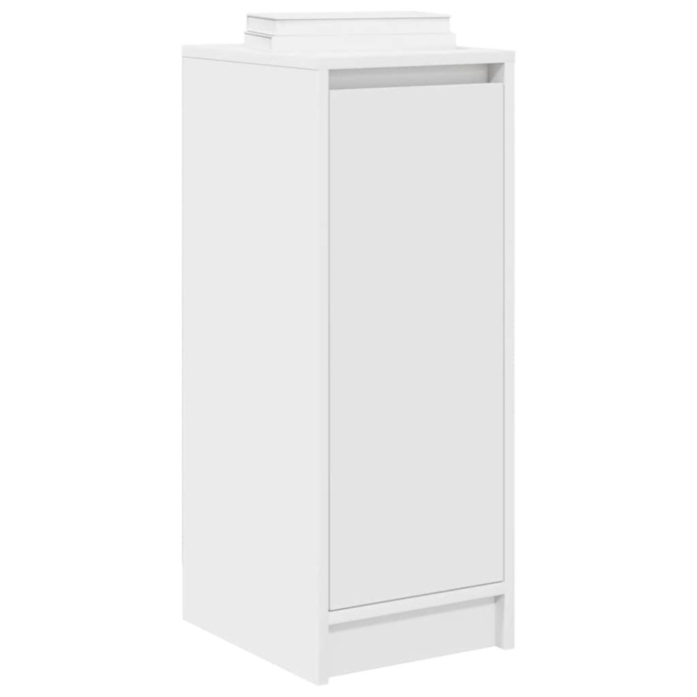 Produktbild för Skoskåp vit 29,5x34x76 cm konstruerat trä