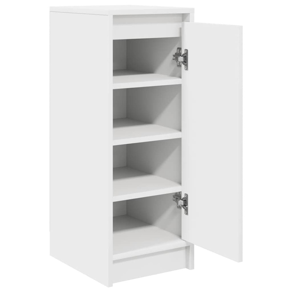 Produktbild för Skoskåp vit 29,5x34x76 cm konstruerat trä