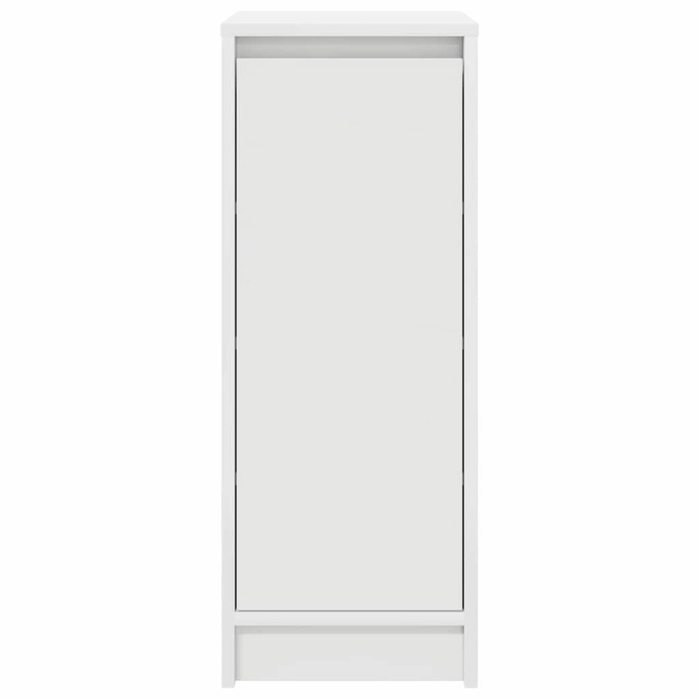 Produktbild för Skoskåp vit 29,5x34x76 cm konstruerat trä