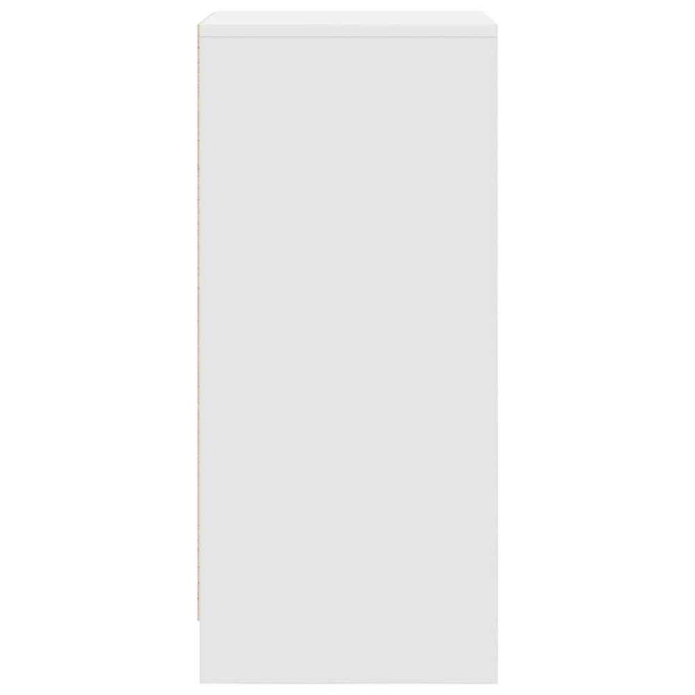 Produktbild för Skoskåp vit 29,5x34x76 cm konstruerat trä