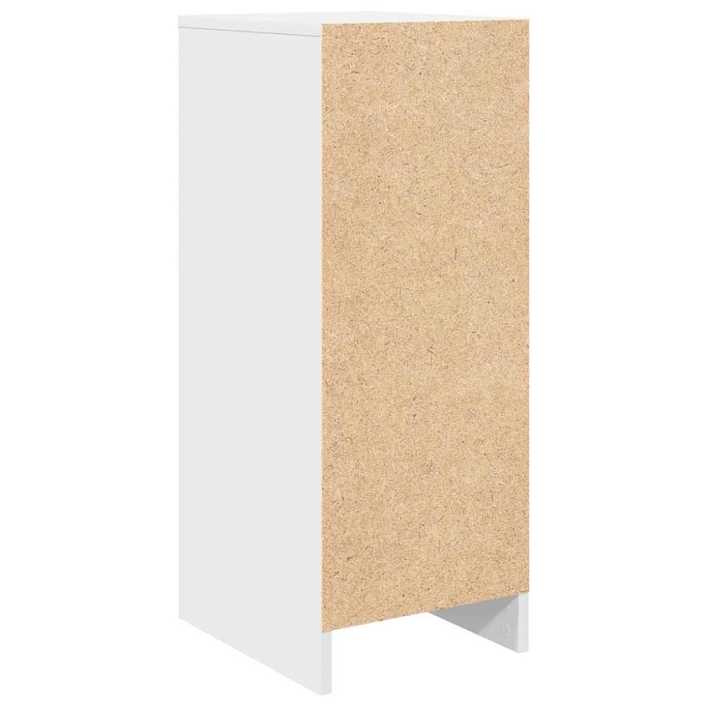 Produktbild för Skoskåp vit 29,5x34x76 cm konstruerat trä