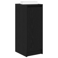 Produktbild för Skoskåp svart ek 29,5x34x76 cm konstruerat trä