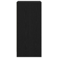 Produktbild för Skoskåp svart ek 29,5x34x76 cm konstruerat trä