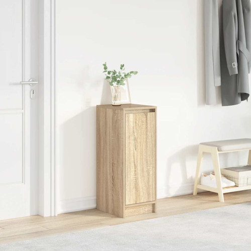 vidaXL Skoskåp sonoma ek 29,5x34x76 cm konstruerat trä
