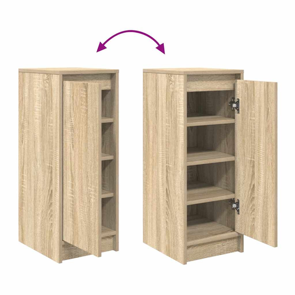 Produktbild för Skoskåp sonoma ek 29,5x34x76 cm konstruerat trä