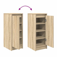 Produktbild för Skoskåp sonoma ek 29,5x34x76 cm konstruerat trä
