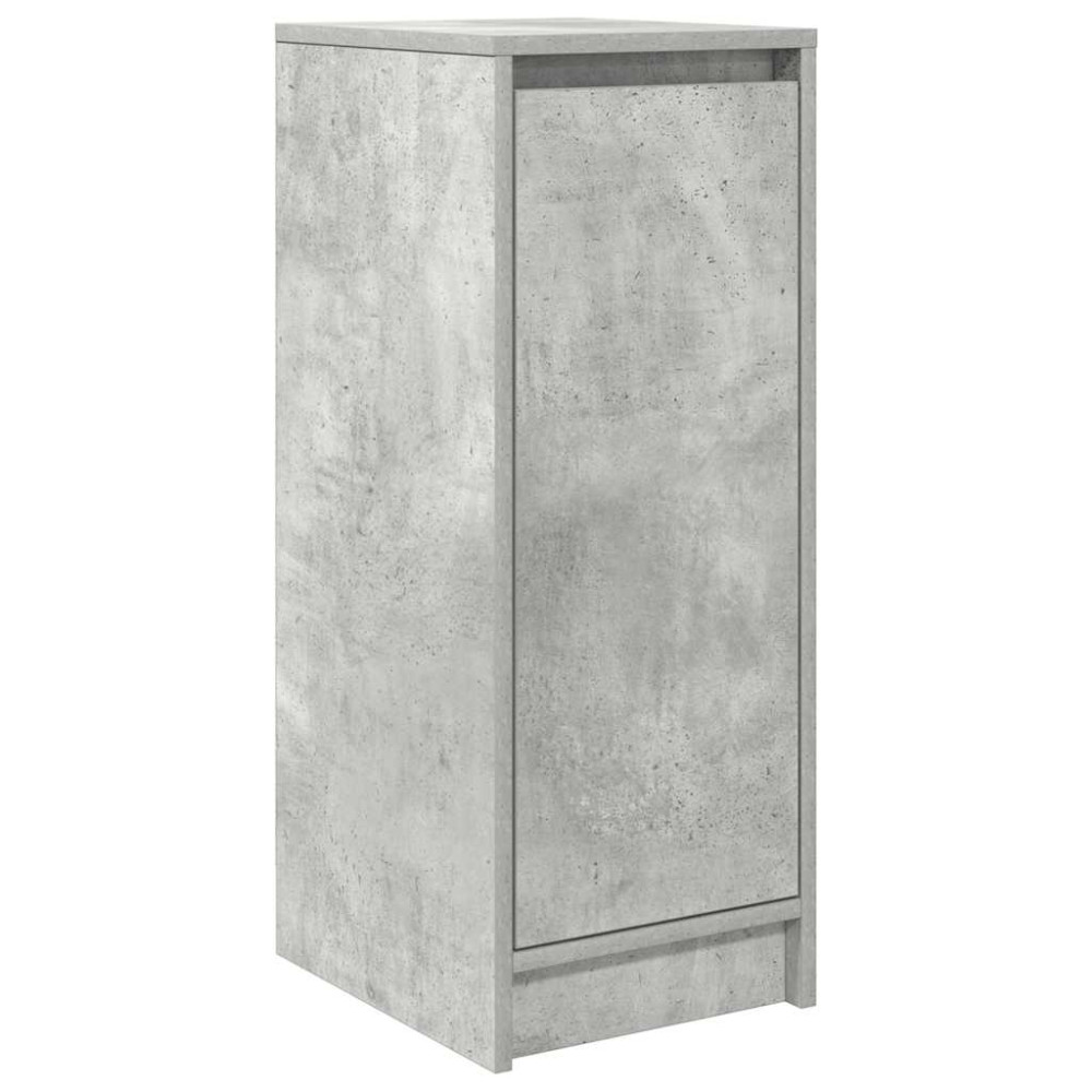 Produktbild för Skoskåp betonggrå 29,5x34x76 cm konstruerat trä
