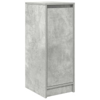 Produktbild för Skoskåp betonggrå 29,5x34x76 cm konstruerat trä