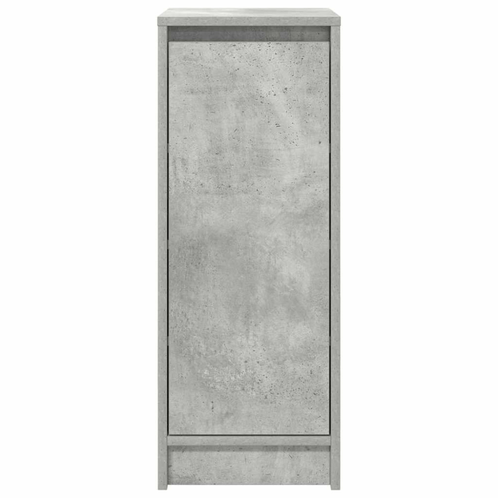 Produktbild för Skoskåp betonggrå 29,5x34x76 cm konstruerat trä