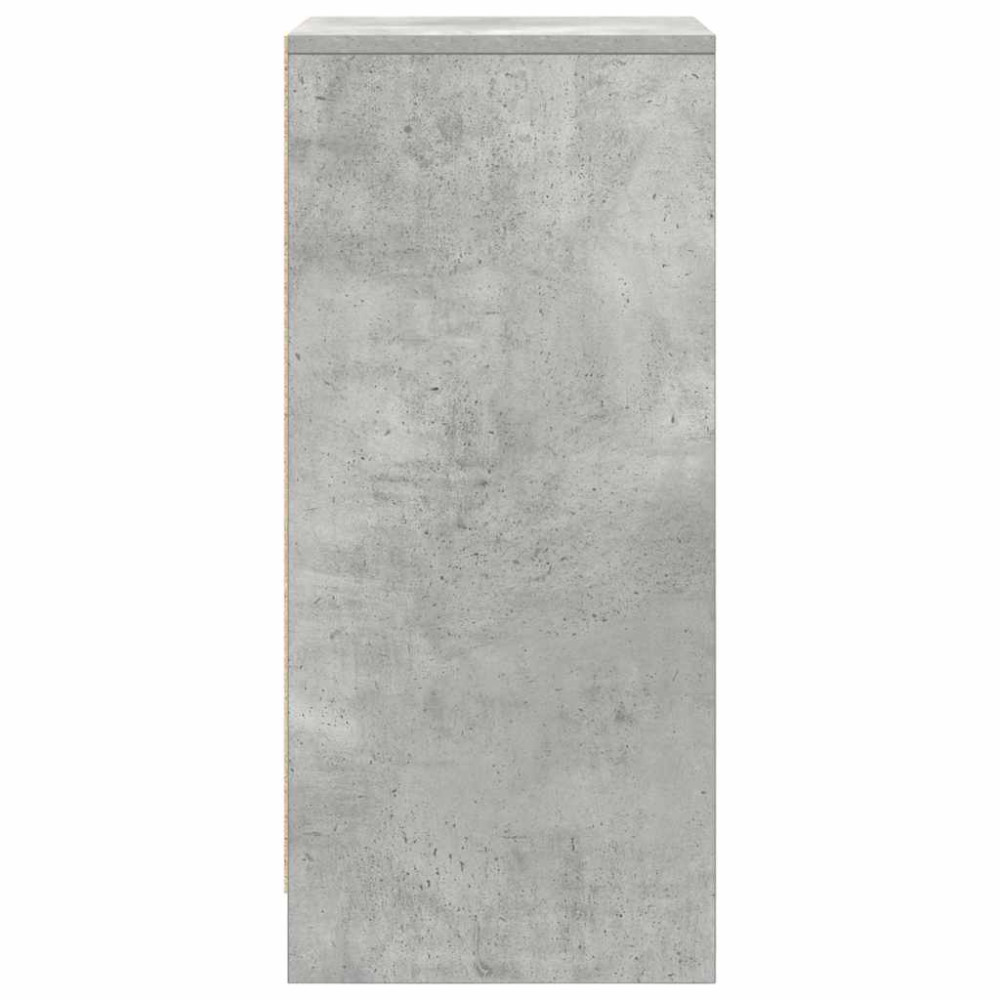 Produktbild för Skoskåp betonggrå 29,5x34x76 cm konstruerat trä