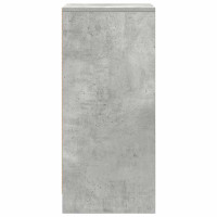 Produktbild för Skoskåp betonggrå 29,5x34x76 cm konstruerat trä