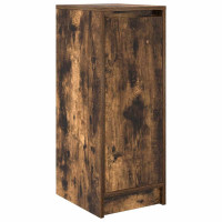 Produktbild för Skoskåp rökt ek 29,5x34x76 cm konstruerat trä