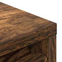 Produktbild för Skoskåp rökt ek 29,5x34x76 cm konstruerat trä