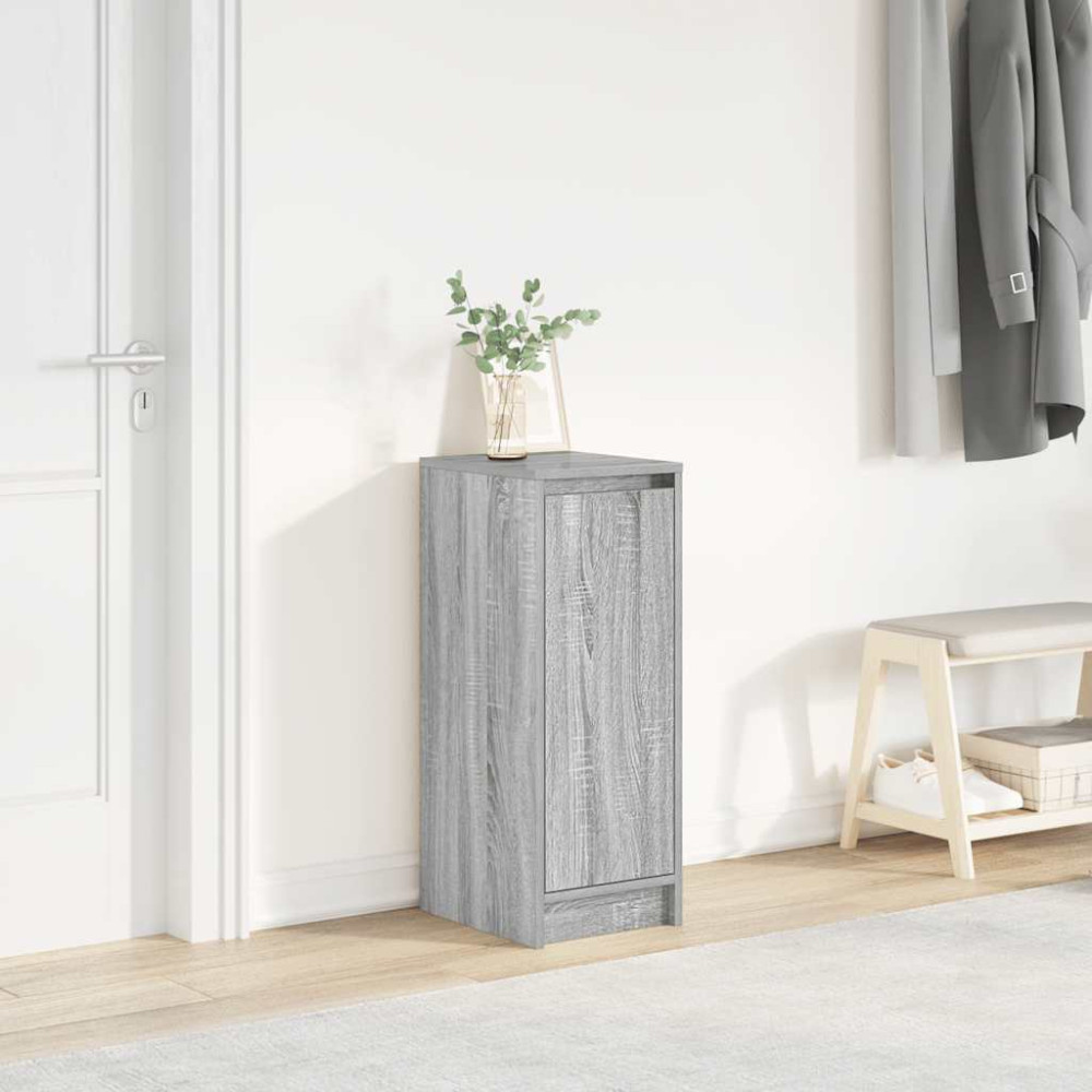 Produktbild för Skoskåp grå sonoma 29,5x34x76 cm konstruerat trä