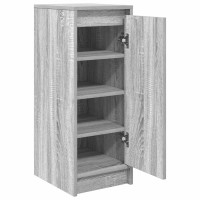 Produktbild för Skoskåp grå sonoma 29,5x34x76 cm konstruerat trä