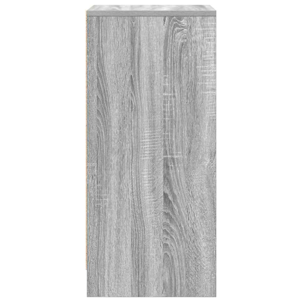 Produktbild för Skoskåp grå sonoma 29,5x34x76 cm konstruerat trä