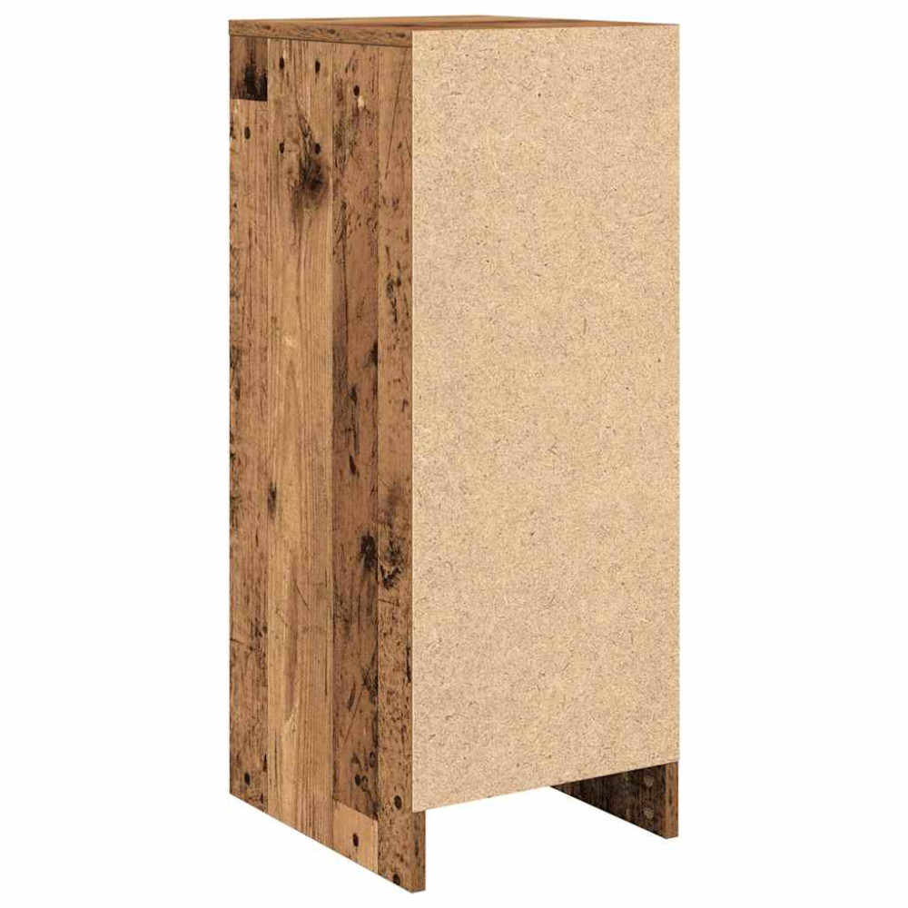 Produktbild för Skoskåp gammalt trä 29,5x34x76 cm konstruerat trä
