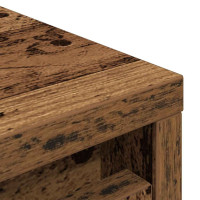 Produktbild för Skoskåp gammalt trä 29,5x34x76 cm konstruerat trä