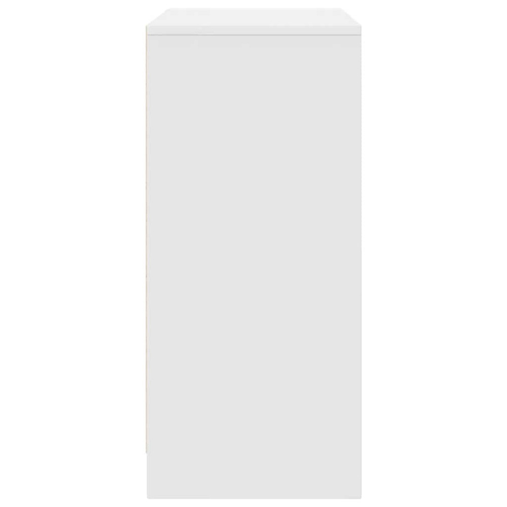 Produktbild för Skoskåp vit 57x34x76 cm konstruerat trä