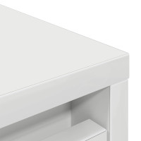 Produktbild för Skoskåp vit 57x34x76 cm konstruerat trä