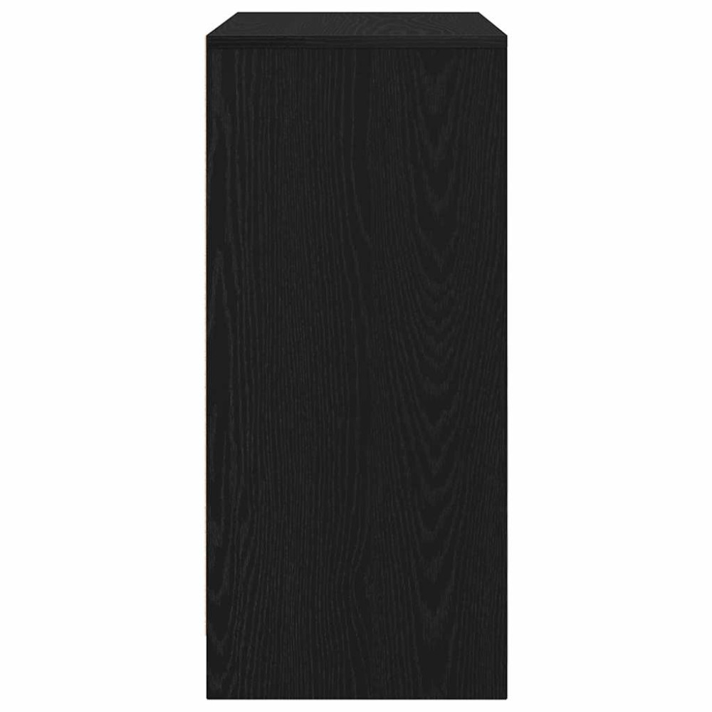 Produktbild för Skoskåp svart ek 57x34x76 cm konstruerat trä