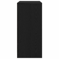 Produktbild för Skoskåp svart ek 57x34x76 cm konstruerat trä