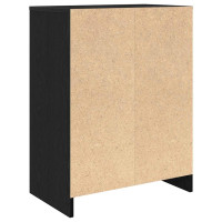 Produktbild för Skoskåp svart ek 57x34x76 cm konstruerat trä