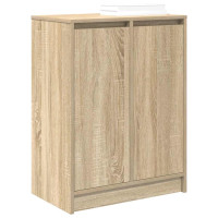 Produktbild för Skoskåp sonoma ek 57x34x76 cm konstruerat trä