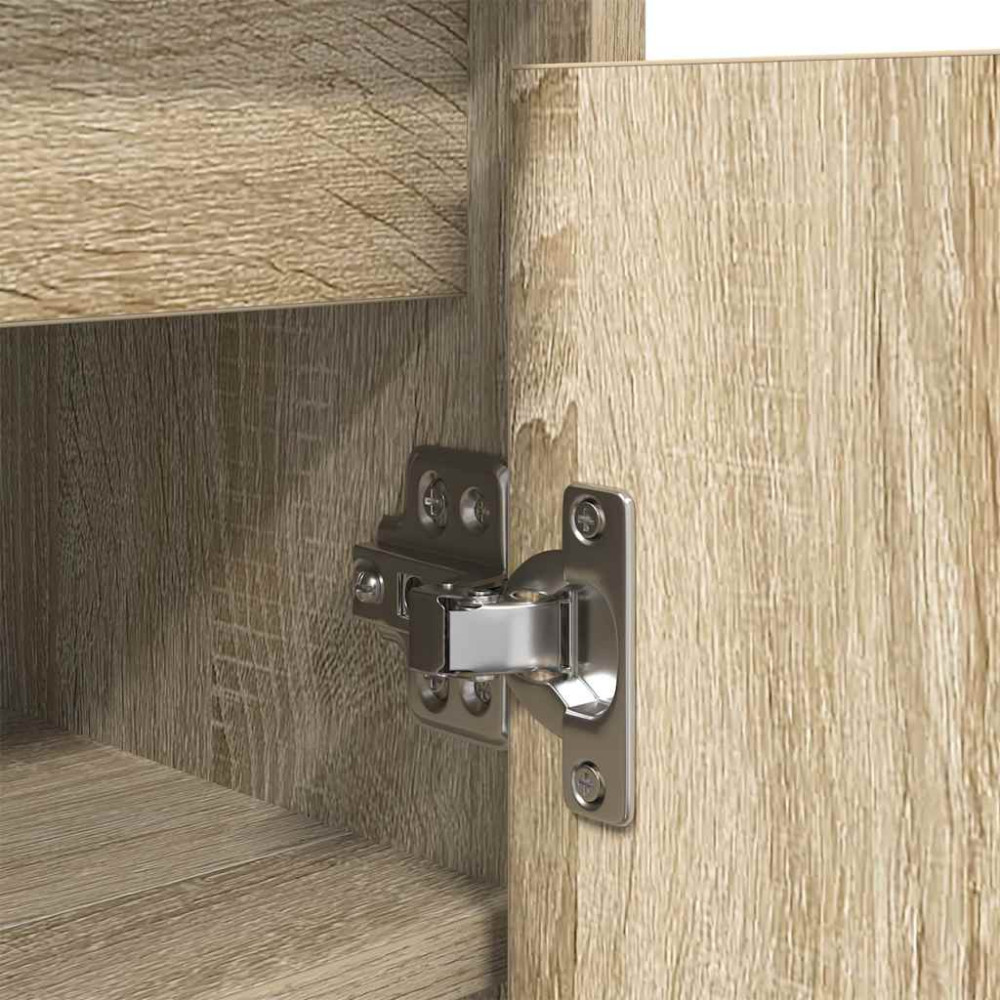 Produktbild för Skoskåp sonoma ek 57x34x76 cm konstruerat trä