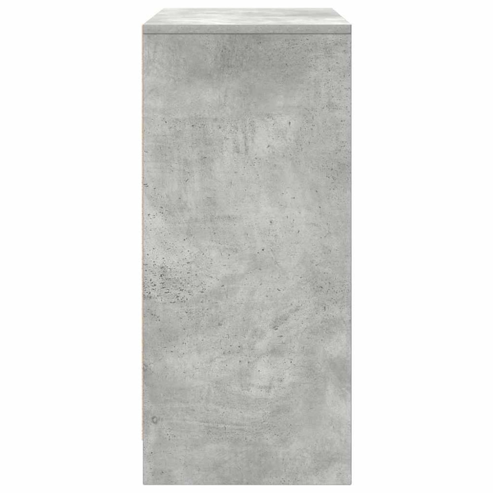 Produktbild för Skoskåp betonggrå 57x34x76 cm konstruerat trä