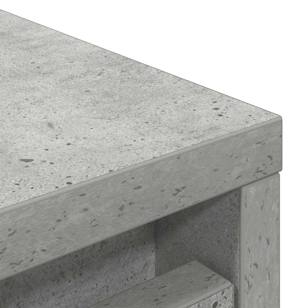 Produktbild för Skoskåp betonggrå 57x34x76 cm konstruerat trä