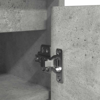 Produktbild för Skoskåp betonggrå 57x34x76 cm konstruerat trä
