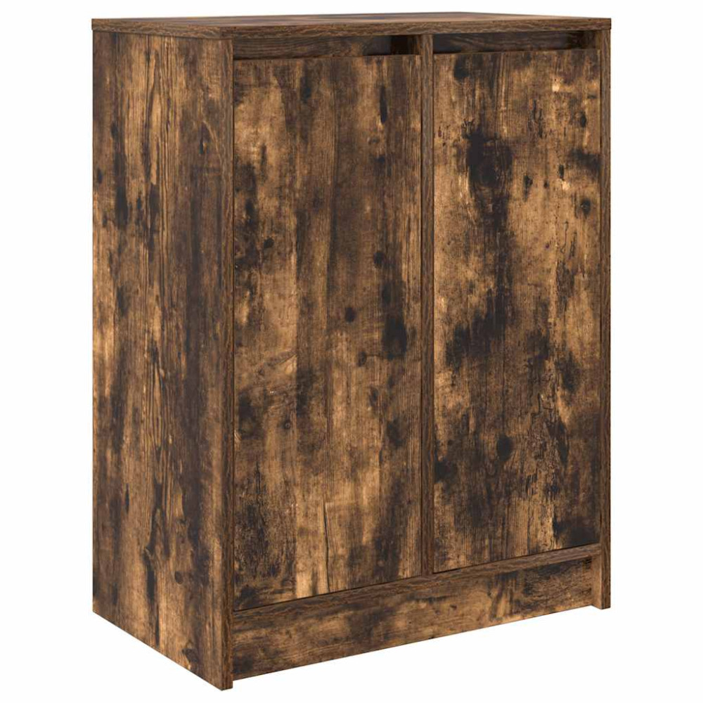 Produktbild för Skoskåp rökt ek 57x34x76 cm konstruerat trä